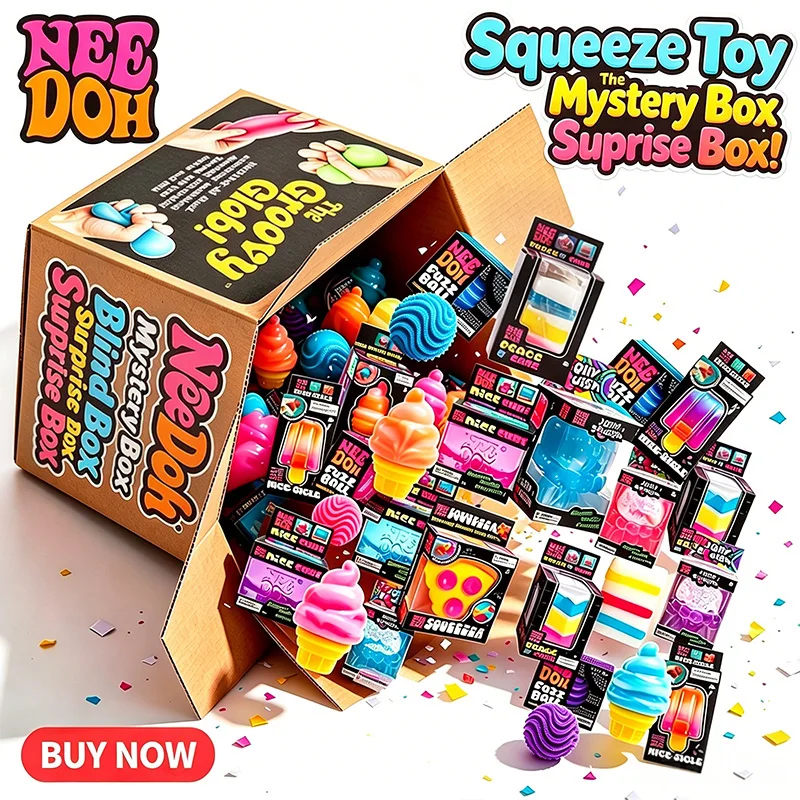 Mystery Box Blind Bag - 인기 상품! 네도(NeeDoh) 스퀴시 장난감, 다양한