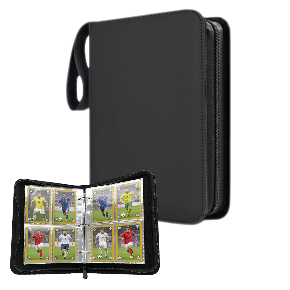 Trading Card Binder - 지퍼가 달린 50매 트레이딩 카드 바인더