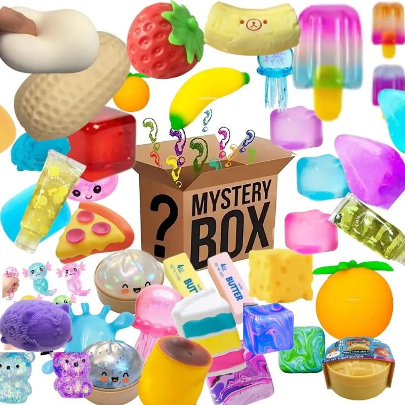 Mystery Box Blind Bag - 200개 이상의 장난감이 들어있는 서프라이즈 박스,