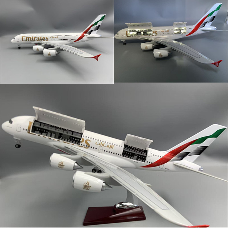 Model Airplane Plastic - 2025년형 신형 다이캐스트 모델 A380 에미레이트