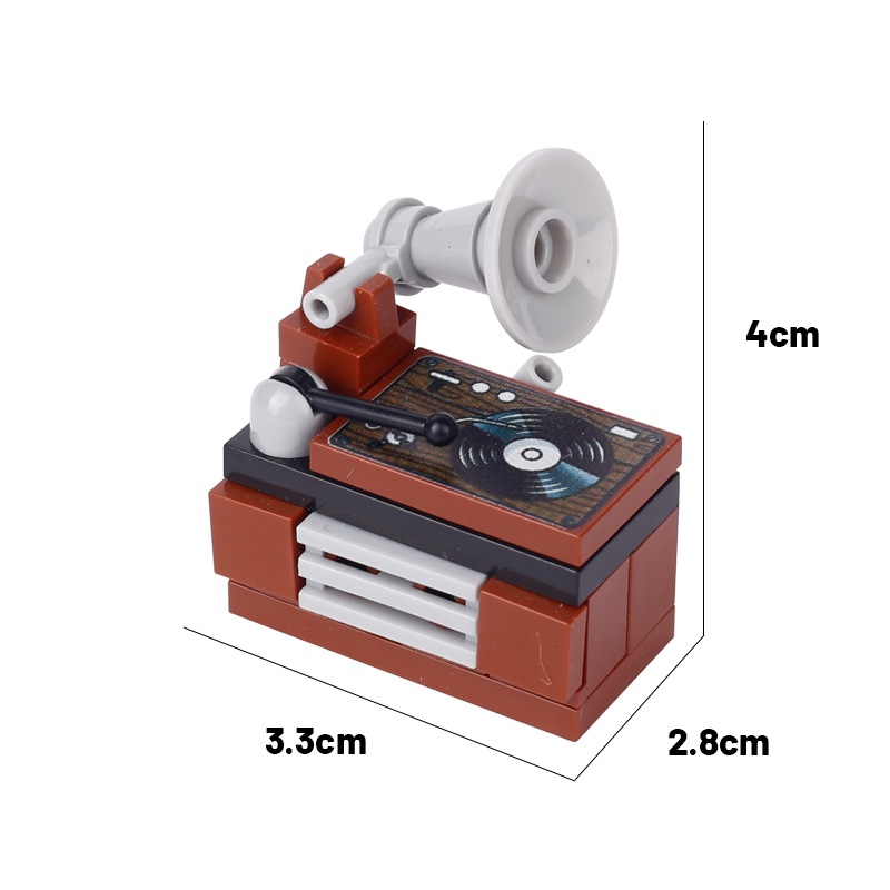 시티 뮤직 녹음기 DJ 스테이션 주크박스 빌딩 블록,  - Lego Minifigure Holder 리뷰 및 가격