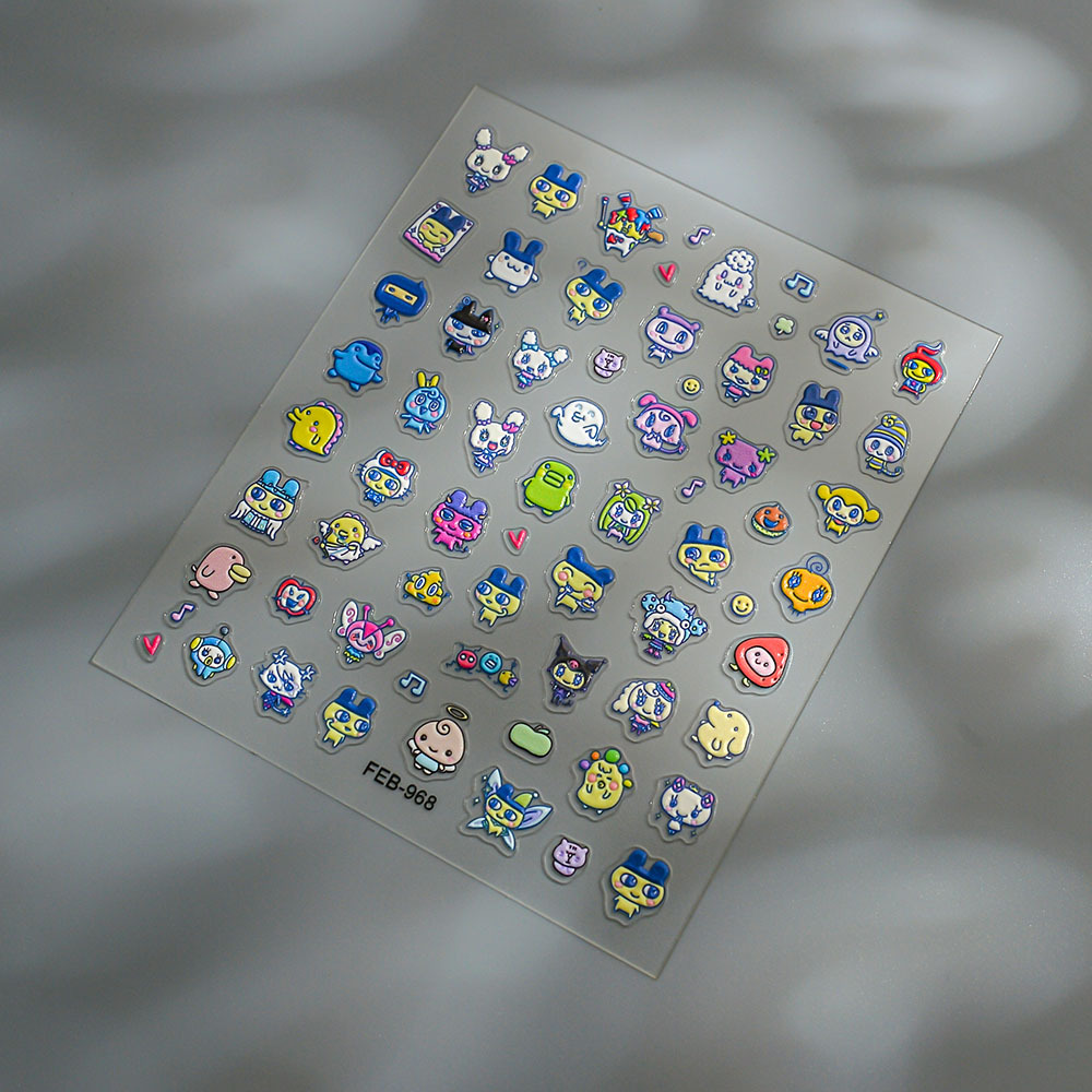 새로운 다마고치 마메치 쿠치패치 네일 스티커 3D 엠보 - Bandai Model Tamagotchi 리뷰 및 가격