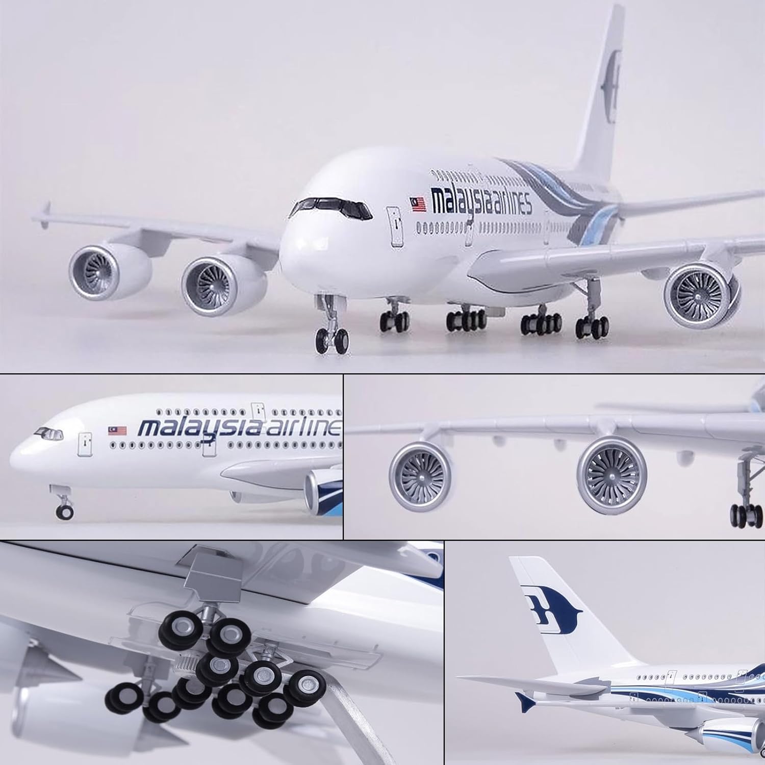 1:160 스케일 말레이시아 항공 A380 금속 비행기 - Model Airplane Plastic 리뷰 및 가격